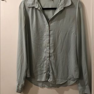 Seafoam blouse